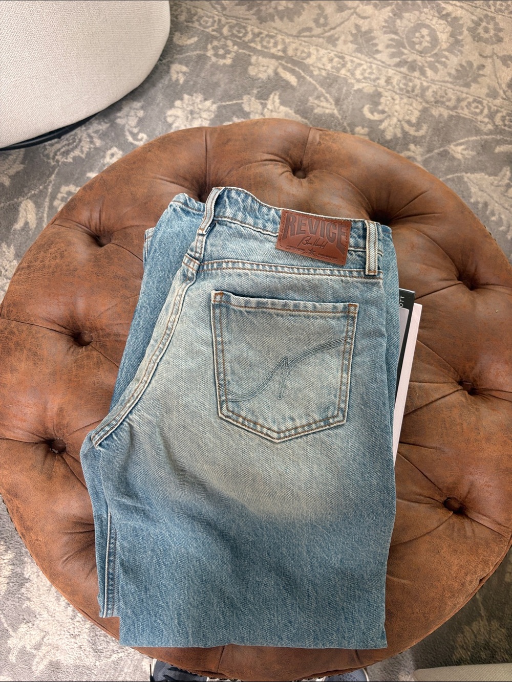 REVICE Faded Blue High-Rise Women's Jeans